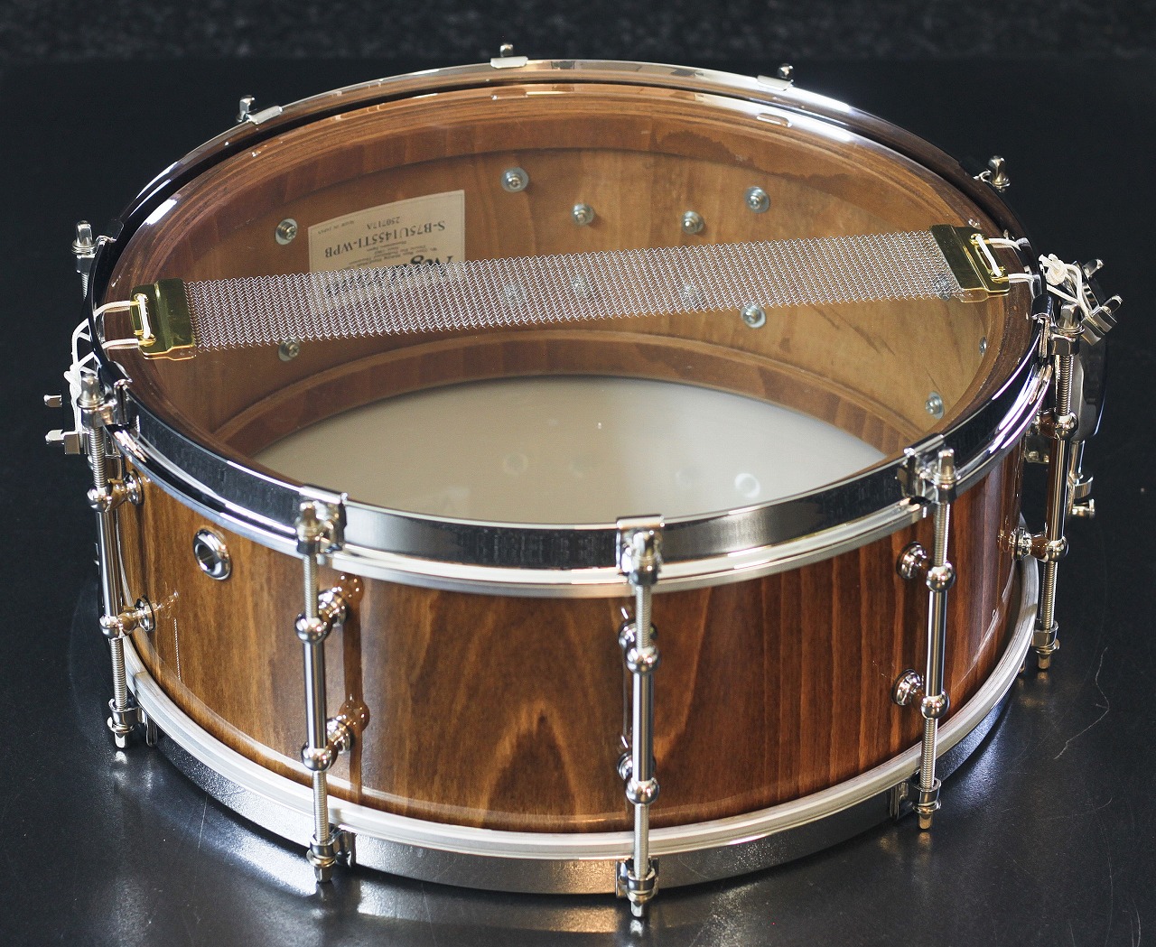 S-B75U1455TI-WPB Vintage Stock Beech Snare - 画像 (8)