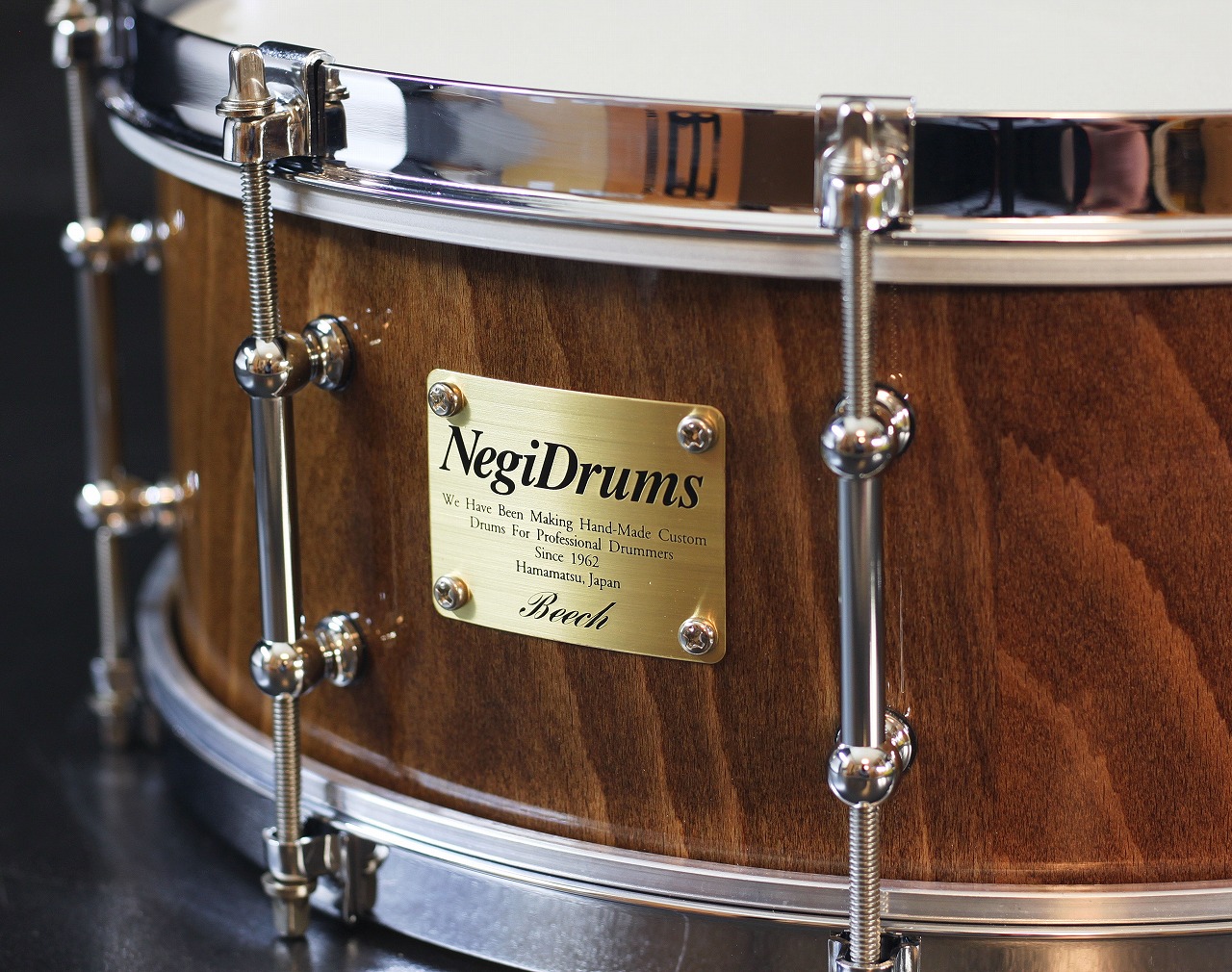 S-B75U1455TI-WPB Vintage Stock Beech Snare - 画像 (2)