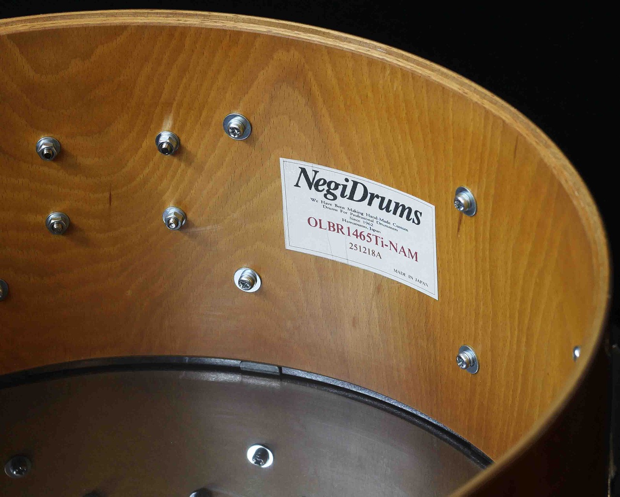 OLBR1465Ti-NAM Vintage Stock Beech Snare - 画像 (7)